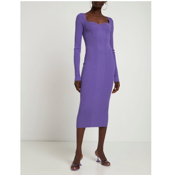 REMAIN Birger Christensen Remain Dense Curved ribbed Dress - Picture 13 of 13